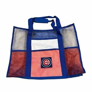 NEW Chicago Cubs Beach Tote Bag Giveaway SGA Blue White Red Mesh Lightweight